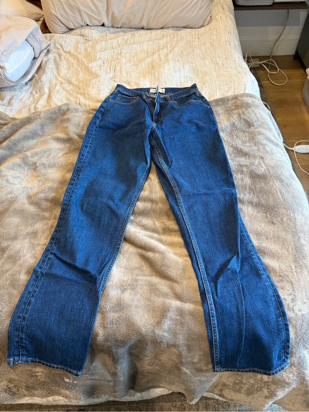 Abercrombie & Fitch Classic Blue Flared Jeans